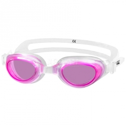 Okulary pływackie, młodzieżowe AGILA biało-różowe Aqua-Speed